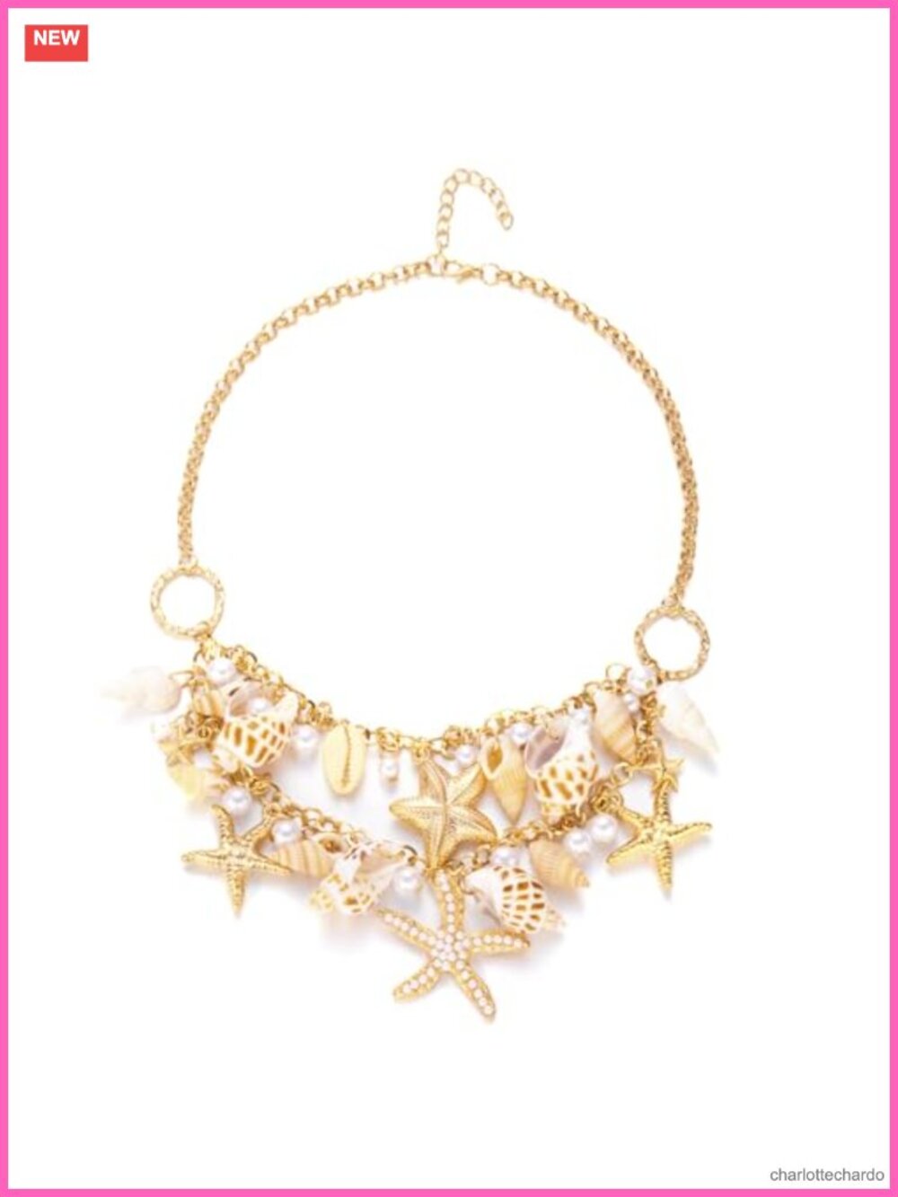 Starfish Seashell Puka Pendant Necklace Beach Summer Jewelry
